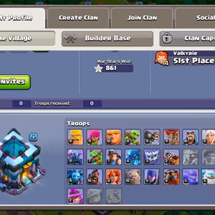 TH13 [FULLY MAX] |! 5X HERO MAX |! 4450 GEMS |! EQUIPMENT [EB RS FB MAX] [AF 14] |! 186 MEDAL |! 861 WAR STAR |! BH-5 - Image 3