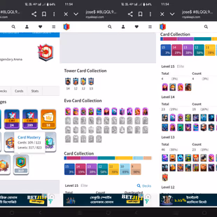 🔥11x TOP EVO🔥23 MAX CARD | KT 14 [52] | 4 ELITE | 70 CARD LVL-12 | 62 EMOTE | NC FREE | 9.5k TROPHY | - Image 2