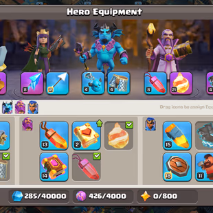 FULLY MAX TH14 |! PAID RARE SCENERY |! HEROES 80-80-52-55-30 [FB-MAX] [RS-MAX] [SB-14 GG-10] [FA-8 MM-8] XP-216 CN-FREE - Image 6