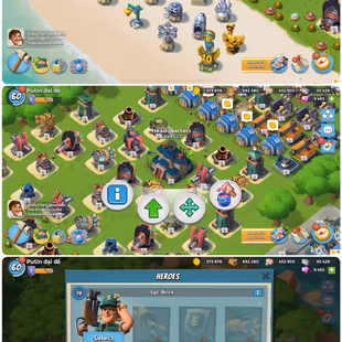 Incredible Level[60]-Vp[718]-Headquarter[22]-Gunboat 22[8x]-Diamond[9485]-Submarine[10]-Sculptor[8]-Hero[19-17-13-8] - Image 4