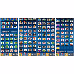 9Y. OLD!🔱LVL-58! KT-15 [11600 TROPHIES]!! 87x MAX CARDS! 13x EVOS! 12x ELITE! 113x EMOTES[LNY PIGGY]! MAGIC ITEMS! - Image 5