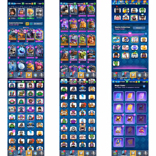 XP-50! KT-14! 11X MAX CARDS[4X ELITES]! EVOLUTION-10! 73 EMOTES INCLUDING MAGIC ARCHER! LOADED MAGIC ITEMS! BEST DEAL - Image 3