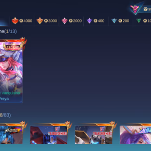 MM153|Lv99|342Skin|ExaltedCollector|Legend-Freya|AllStar-Hanabi|Julian-Megumi|2Transformers|2KOF|2PRIME|3COLLECTOR|8Luck - Image 2