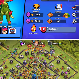 |2in1| BS - COC | 7052 TROPHIES | 42 BRAWLERS | 3 Legendary | 862 VICTORIES | 47 LVL | 37 GEMS | FULL ACCESS | GIFT - Image 2