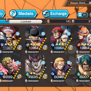 IOS-Android-5 Ex Max(Roger V2-Luffy Nika-Zoro-KidLaw-AceYamato)-Good BF Perospero-King-Doffy-Rayleigh-Uti-Good Medal-XT2 - Image 1