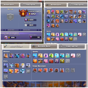 105. LEVEL-235!🔱TH17! EPIC F.A|F.B[23|20L] 800 cwl MEDALS! HEROES-80|81|70|70|40| STRONG DEFENCES! GOOD TROOPS! NC AVL! - Image 5