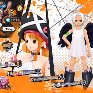 HB 33-Luffy Blue Full Boost 4-7 Ex(Luffy Gear 5-Yamato Ace-S-Snake-Kid Law-Zoro-Kaido)-Support 164-Good Medal-KC04 - Image 3