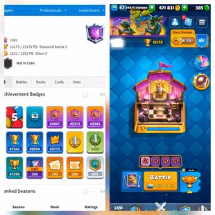 [ WORLD RANK- 7 Times ] INSANE 15K TROPHY  UC CMAMP RANKED| MAX CARD 120 | ELITE 36 | RARE 195 EMOTES | HIGH XP 63 - Image 1