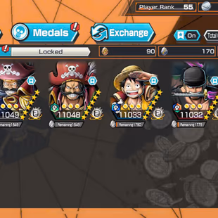 HB 30-6 Ex Max(Luffy Gear 5-Zoro-Roger V2-Roger V1-Luffy-Yamato)-Support 162%-Medal Good-Good BFs King Alber Max-KC10 - Image 1