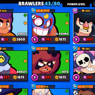14300 TROPHIES | 43 BRAWLERS UNLOCKED 19 COOL SKINS (BEGINNER'S CHOICE) | INSTANT DELIVERY - Image 4