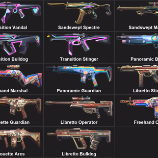 EU 1 KNIFE 23 SKINS Transition Vandal Sandswept Spectre Sandswept Sheriff Sandswept Vandal ... ! MKG03171 - Image 2