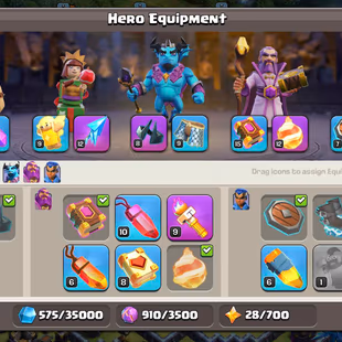 🌲[ TH-13 FULLY MAX - 6TH BUILDERS ]🌲E.BOOT [MAX] - 5X EPIC || MAX LIST: MAX DEFENCES - TROOPS - WALLS - HEROS - Image 7