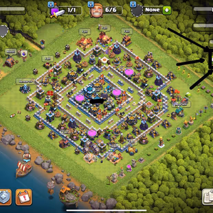 💎 [22.000 GEMS] 💎 RARE | TH13 | CWL MEDALS 523 | DECENT BASE | CHEAP OFFER - Image 1