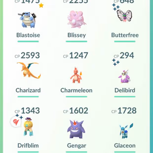 RARE- POKE LIFT -11 SHINY LEG - 4 SHINY COSTUMES - LEVEL 41 [] LEGENDARY 190 [] SHINY 239 [] POKEMON 1049 [] VALOR - Image 7