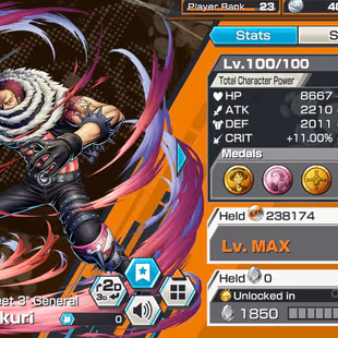 IOS-Android-3 Ex(S-Snake-Zoro-Roger)-BF Max(Egghead Zoro-S-Hawks-Shiryu-Katakuri-Neptune)-Support 129%-Good Medal-BR129 - Image 7