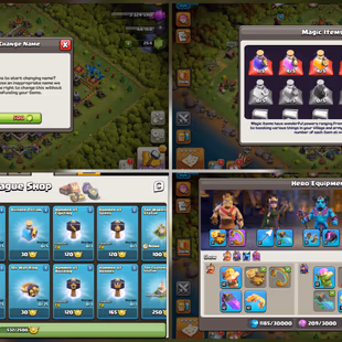 BEAST TH12 🔥 532 CWL MEDALS 💎 112 XP | MAGIC ITEMS | 264 GEMS | HERO'S 51-51-32-20  | 500 GEMS RENAME | QUICK DELIVERY - Image 4