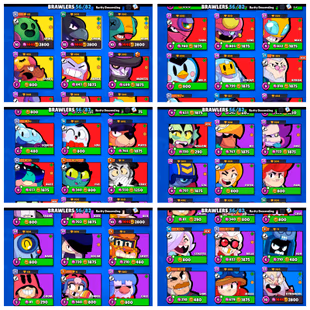 21400 Trophies | 56|82 Brawler | 5 Legendary Surge| Sandy | Crow | Leon | Spike | 20 Skin | 110 Gem | 6 lv 10 Brawlers - Image 5