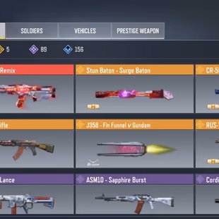 Level 195 / India region / 1 mythic gun /  5 legend gun / 89 epic gun / 37 solider epic - Image 1