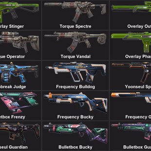 EU 1 KNIFE 24 SKINS Torque Spectre Overlay Sheriff Torque Operator Torque Vandal Overlay Ph... ! MKG1073 - Image 3