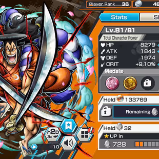 BR279-7 Ex Meta(Luffy Gear 5+Zoro+Kid Law+Shank Red+White Beard+Big Mom+Oden)+SUP 147%+Good Medal+Uta+Oden V2+Noland - Image 7