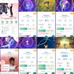1806 Level 70 Legacy 50 Shiny Mew Armored Mewtwo x1 (traded) Shundo Mega Charizard Shiny Rayquaza Shiny Mewtwo - Image 2