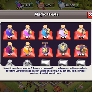 |! UNCOMMON |! MAX OUT TH11 |! CN-FREE 8X EQUIPMENT MAX |! MEDALS 350 |! RAID MEDALS 1800 |! OBSTACLES MAGIC ITEM LOADED - Image 5