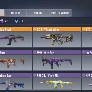 💎 LEVEL 192 💎 3 LEGENDARY SKIN | 38 EPIC | 174 GUNS | 18 EPIC SOLIDER | 75 VEHICLE - Image 6