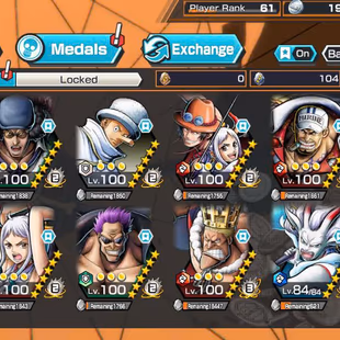 BR639-IOS+Android-HB 50+Kaido Full Boost+8 Ex(Shank v4+Akainu Skin+Kuzan+Yamato Ace+Yamato v2+Yamato)+Vip Medal+SUP 164 - Image 3