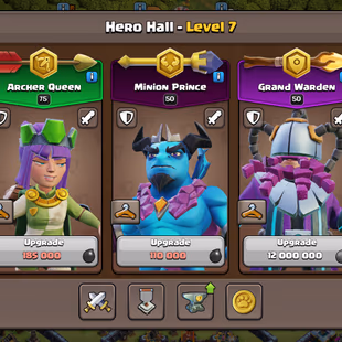 || RAREST MAX TH13 || 5X EPIC MAX[GG-MAX!FA-MAX!FB-MAX!RS-MAX!EB-MAX] || 5000 GEMS || 6BUILDER 5X HERO MAX || BH-9 SKINS - Image 7