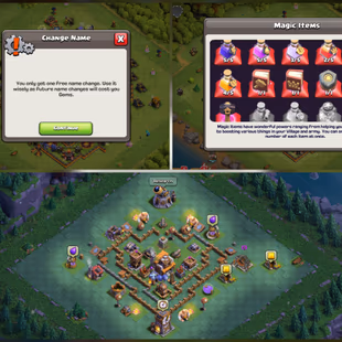 ALMOST MAX TH10 83 XP MAGIC ITEMS HEROS 35 40 20 FREE GEMS RENAME QUICK DELIVERY - Image 4