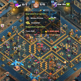 FULLY MAX TH14 |! PAID RARE SCENERY |! HEROES 80-80-52-55-30 [FB-MAX] [RS-MAX] [SB-14 GG-10] [FA-8 MM-8] XP-216 CN-FREE - Image 1