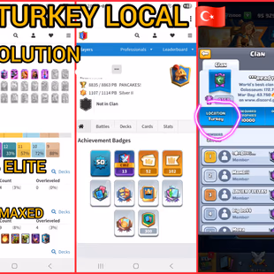 🎁TURKEY LOCAL 1-RARE EMOT BALLOON🎉(13-MAXED 4- ELITE  9- EVO (KT-14 8863- CUPS ( ARENA-22( INSTANT DELIVERY  - Image 2