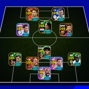 3291+ Team I MSN(Prime)I CR7 107 I Bale 107 I Rijkaard 107 I Cruyff 106 I Van Dijk 105 I Maldini 105 I Thuram 105 I Pele - Image 8