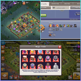 190|| LVL-131! TH-13! HEROES-66|67|42|42|5| VERY GOOD TROOPS! DECENT DEFENCES! NC AVL! MAGIC ITEMS! - Image 2