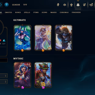 [ME] | Level 565 | Bronze III (P) |  296 Skins |  33684 BE |  9 RP |  Honor Level 3 |  Full Champ - Image 1