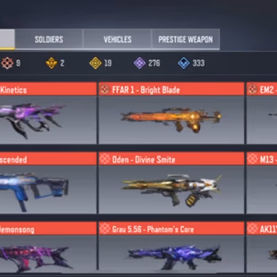 MYTHIC COLLECTION 642 GUN | 117 SOLDIERS | 171 VEHICLES [] 2 PRESTIGE WEAPON - Image 8