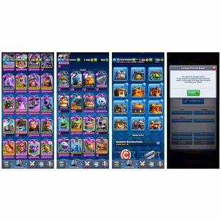 EXP-57! KT-15! 23x EVOS! 53x MAX CARDS [ 12x ELITE] ! 123x EMOTES [ GOBLIN CRYING EMOTES] !TOWER SKINS!NC AVL! - Image 3