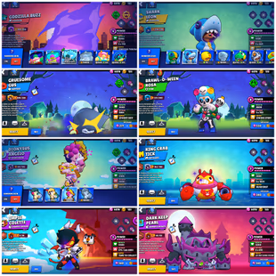 65 Brawler | Trophy 16k | Max Brawler 6 | Hayperchrad 3 | Skin 86 | True Silver Edgar+Spike+Surge+Leon+Amber+ - Image 5