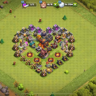 W79!!Rarest Th10 Engineering base!!No traps tesla and walls!!32500+ gems!!2500 full medals!!nc available!!Only single ca - Image 2