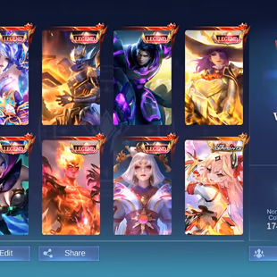 [IOS/ANDROID] CEL LVL 137 | 130 HEROES | 644 SKINS | LUXURY WORLD COLLECTOR | 7 LEGEND INC LAYLA GRANGER - 11 COLLECTOR - Image 1