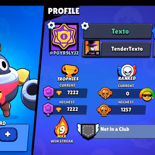 |2in1| BS - CR | 7222 TROPHIES | 32 BRAWLERS | 3 Legendary | 1021 VICTORIES | 53 LVL | 186 GEMS | FULL ACCESS | GIFT - Image 1