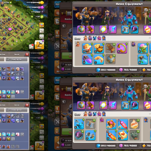 TH 14 MAX 6 EPIC 20+ TOTAL 9 HERO 80-80-55-30 ALL LAB PETS WALL DEFANCE FULL MAX NC YES AWESOME ACCOUNT - Image 2