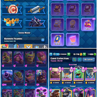 🔥[AT]🔥 7 YEAR OLD ACCOUNT [] SUPER 60 EMOTE [] 119 CARDS/52 MAXED [] 9755-CUPS/55-XP/KT-15 [] ARENA-24 [] INSTANT DLVR - Image 4