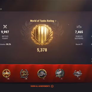 [EU] 3 TIER X | 6 PREMIUM TANK | TOTAL TANKS 44 | 5018 (50) WINS | 8.550,909 CREDITS | GOLD 673 | - Image 1