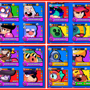 DEMON MORTIS 63K+ TROPHY ALL 91 BRAWLERS UNLOCKED22 MAXED BRAWLERS [18 HYPERCHARGED]180+ PREMIUM RARE SKINS 4 YEAR OLD - Image 4