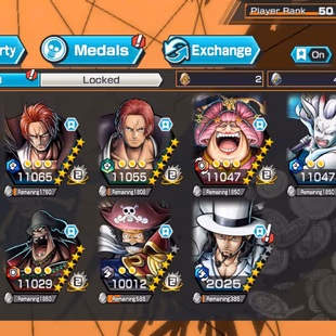 HB 37-10 Ex(Zoro-Shank Red-Lucci-Roger v2-Luffy-Shank v2-Yamato-Kaido V3-Big Mom-Black Beard)-SUP 162-Good Medal-KC11 - Image 1