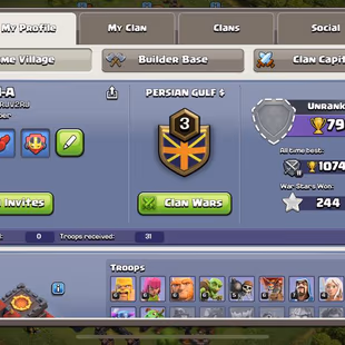 TOWNHALL 10 [] HEROES 26-20-10-0-0 [] MEDAL 106 [] AVAILABLE - Image 3