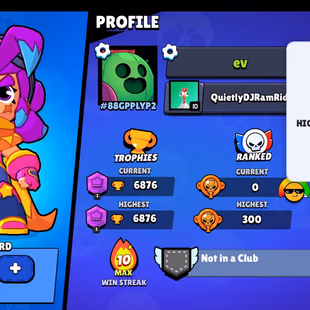 Brawl Stars : 45 BRAWLERS | 4 Legendary | 6876 TROPHIES | 803 VICTORIES | 51 LEVEL | 36 GEMS | FULL ACCESS | GIFT - Image 2