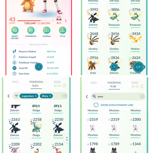 Xx1]Ultra Super Rare 2019 Account]16Million Stardust]23K Coins]11 Hundo Legend]LEGENDARIES 1147] 2 ARMOR MEWTWO TRADABLE - Image 1