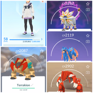 Level 50+ [Solgaleo/Lunala] 44 Legendary|Kyogre|Groudon|Zacian|Lugia|Regidrago|Regieleki|Team Mystic|627 - Image 1